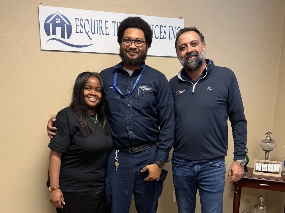 Shahram Sondi with first-time homebuyer clients after closing